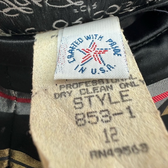 Vintage large Victor Costa for Saks Fifth Avenue black and metallic a-line skirt - Picture 8 of 9